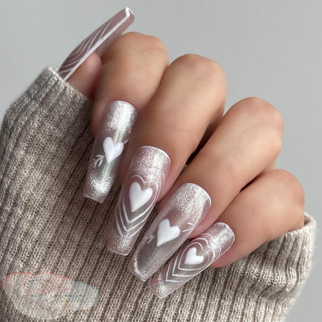 Marry Me · Cat Eye with White Hearts · Set