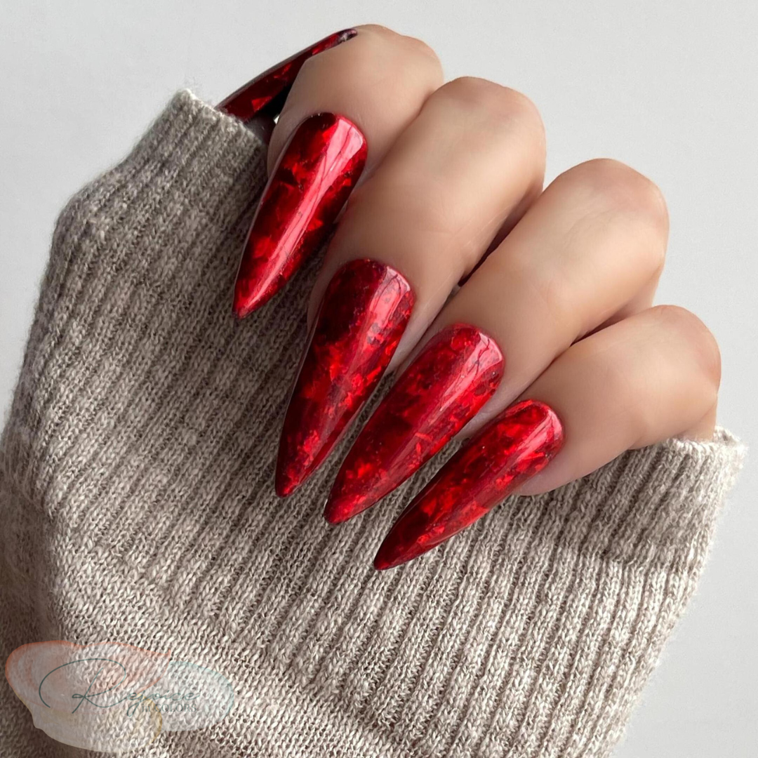 Looking Like A Jewel · Red Jewel Inspired · Nail Set