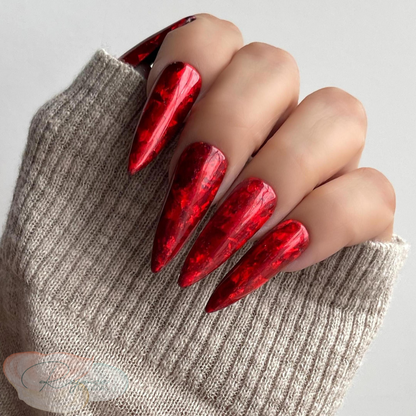 Looking Like A Jewel · Red Jewel Inspired · Nail Set