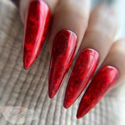 Looking Like A Jewel · Red Jewel Inspired · Nail Set