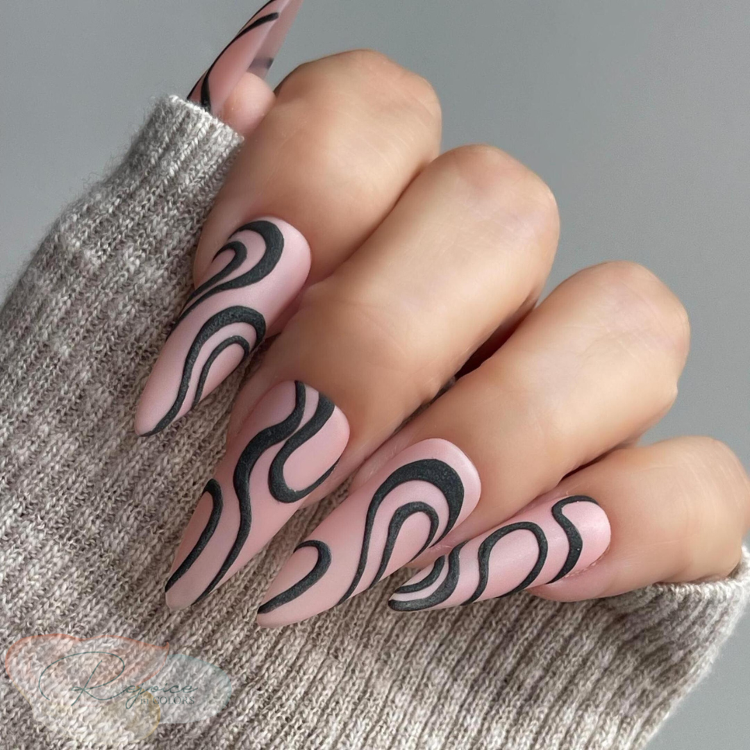 Black Swirls · 3d Matte Swirls · Set