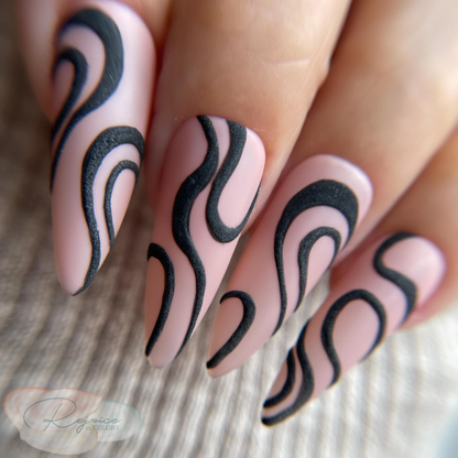 Black Swirls · 3d Matte Swirls · Set