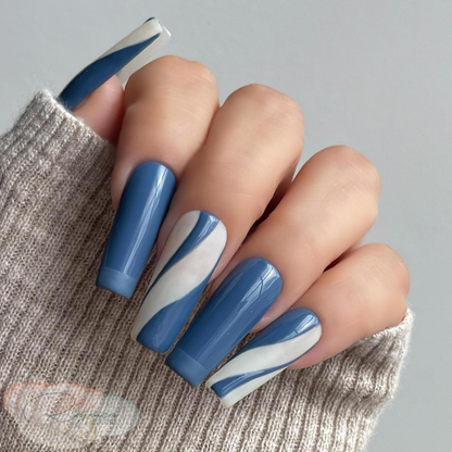 The Blues · Blue & Milky White Swirls · Set