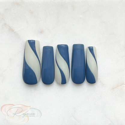 The Blues · Blue & Milky White Swirls · Set