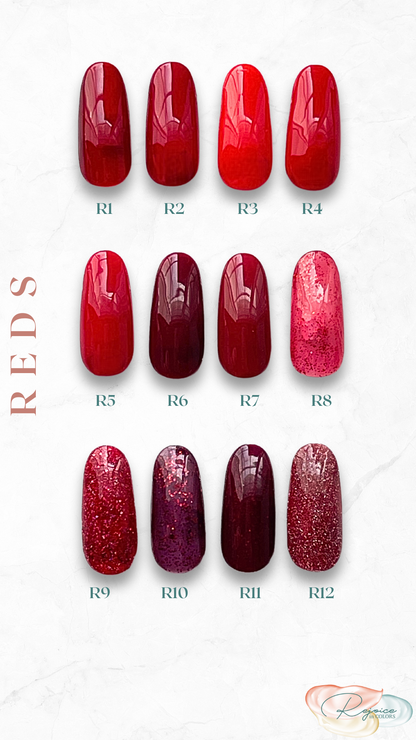 Choices of Red colors for nails