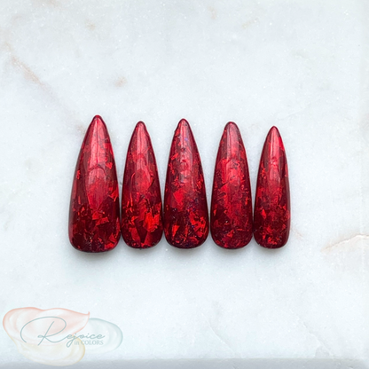 Looking Like A Jewel · Red Jewel Inspired · Nail Set